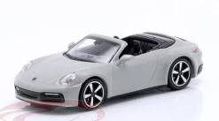 1/87 Minichamps 2019 Porsche 911 (992) Carrera 4S Convertible (Chalk Grey) Car Model