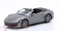 1/87 Minichamps 2019 Porsche 911 (992) Carrera 4S Convertible (Grey Metallic) Car Model
