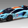 1/18 Ivy Lamborghini Aventador GT EVO LB Silhouette Works (Gulf Edition) Resin Car Model Limited 99 Pieces