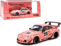 Porsche RWB 993 #23 "Sopranos" Pink "RAUH-Welt BEGRIFF" 1/43 Diecast Model Car By Tarmac Works