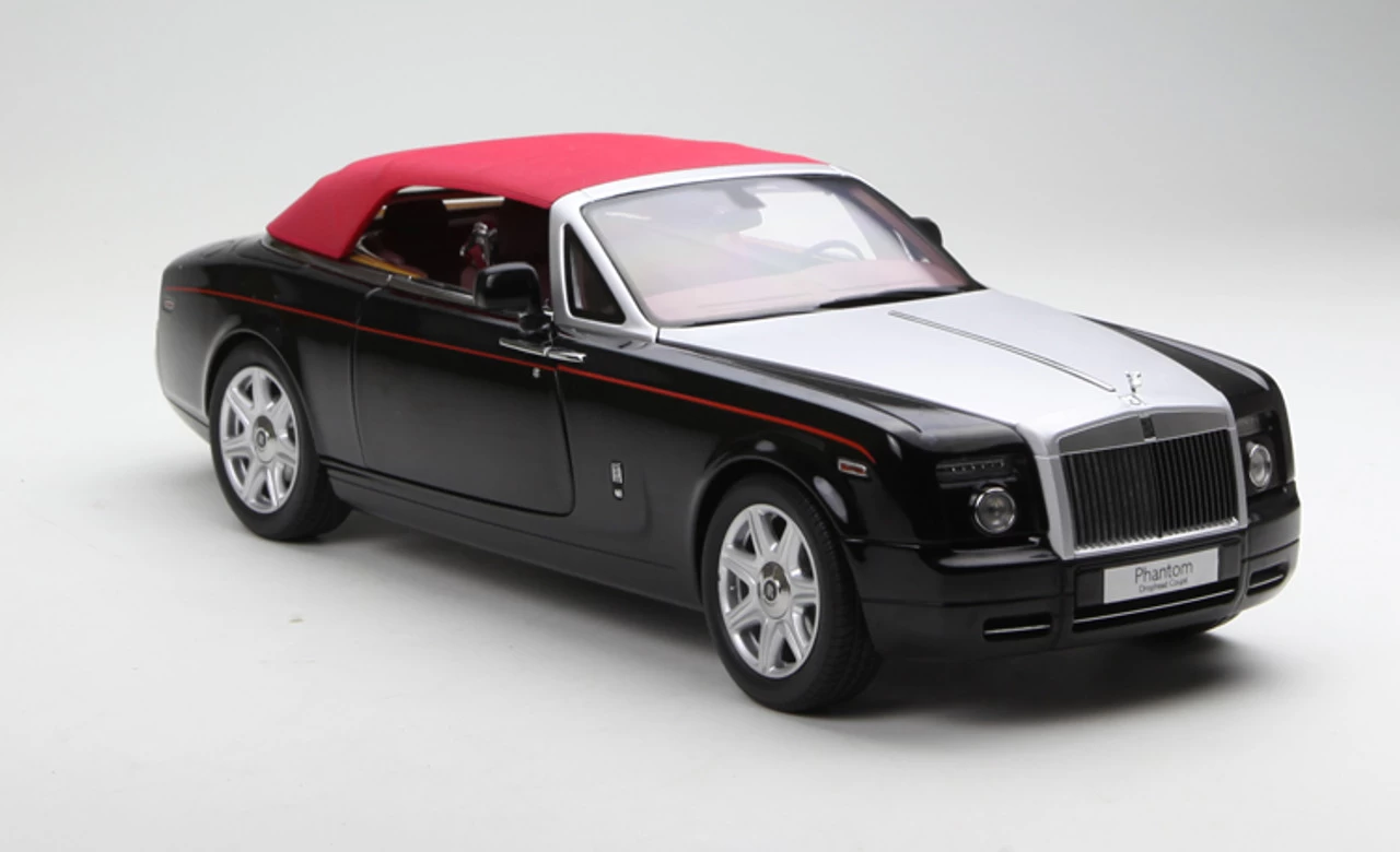 1/18 KYOSHO ROLLS-ROYCE PHANTOM COUPE Soft Top Convertible (BLACK) DIECAST MODEL