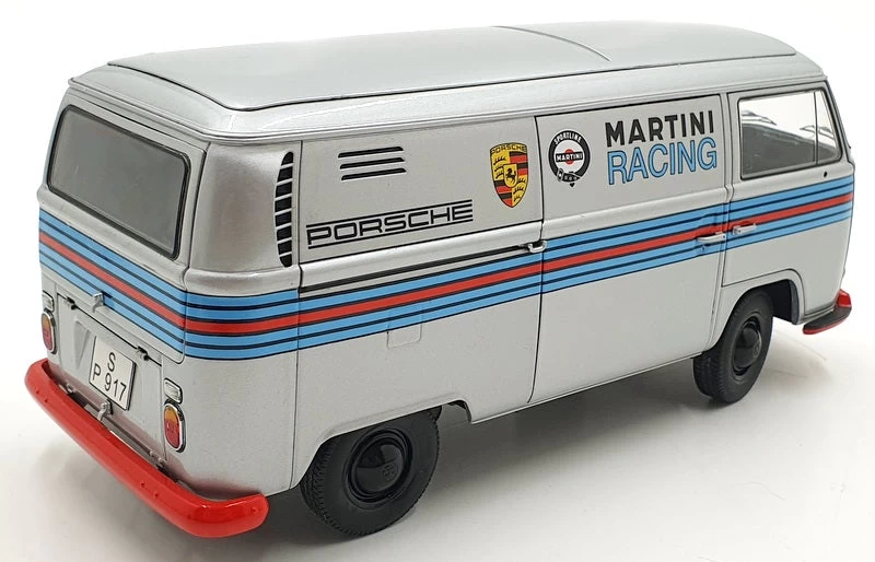 Schuco 1/18 Scale 45 001 7300 - Volkswagen T2a Kasten Martini Racing - Image 2