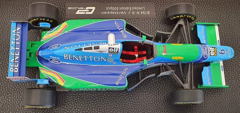 GP Replicas 1/18 Scale Model Car GP44B - Benetton B194 Jos Verstappen #6 - Image 2