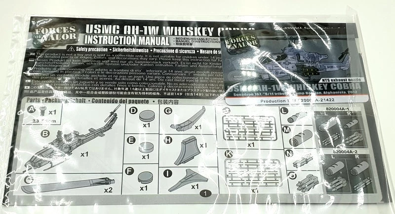 Forces Of Valor 1/48 Scale FOV-820004A-2 - USMC AH-1W Whiskey Cobra Helicopter - Image 5