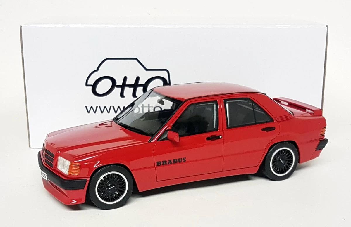 Otto 1/18 Scale Resin - OT674 Brabus 190E 3.6S W201 Signal Red - Image 4