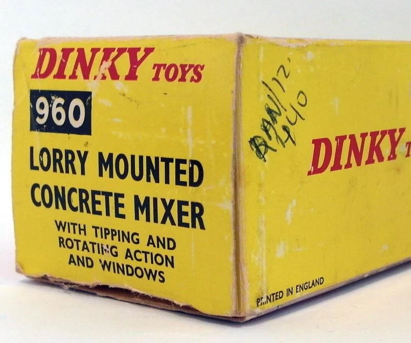 Vintage Dinky 960 - Lorry Mounted Concrete Mixer - Orange Black Wheels - Image 8