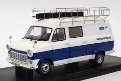 Spark 1/43 Scale S0292 - 1979 Ford Transit Motorsport - White/Blue