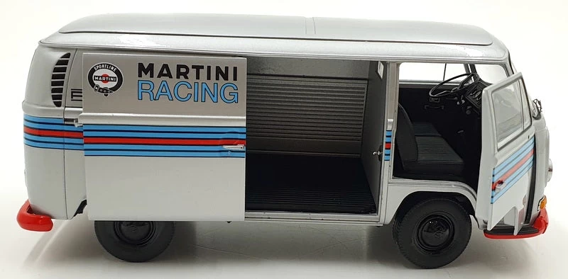 Schuco 1/18 Scale 45 001 7300 - Volkswagen T2a Kasten Martini Racing - Image 4
