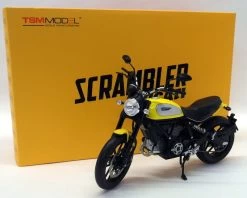 TSM 1/12 Scale Diecast - TSMMC0003 Ducati Scrambler Icon '62 Yellow