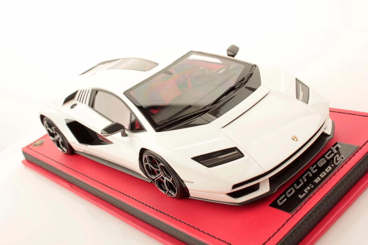 1/18 MR Collection Lamborghini Countach LPI 800-4 (Bianco Siderale White) Resin Car Model - Image 3