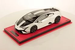 1/18 MR Collection Lamborghini Huracan Tecnica (Bianco Asopo White With Black Livery) Resin Car Model Limited 49 Pieces