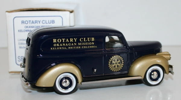 Durham 1/43 Scale White Metal 1941 Chevrolet Van Rotary Club Okanagan Mission - Image 2