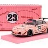 Tarmac Works 1:64 Porsche 993 RWB Sopranos #23 (Pink) With Container Diecast Car Model