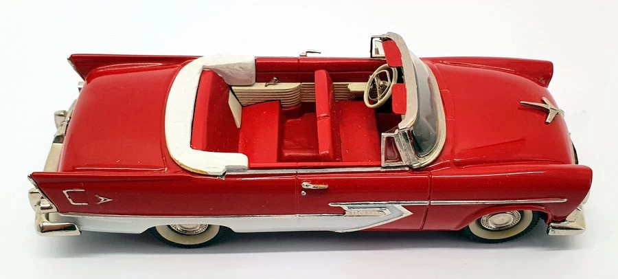 Madison Models 1/43 Scale 18 - 1956 Plymouth Belvedere Cherry Red/Eggshell White - Image 6