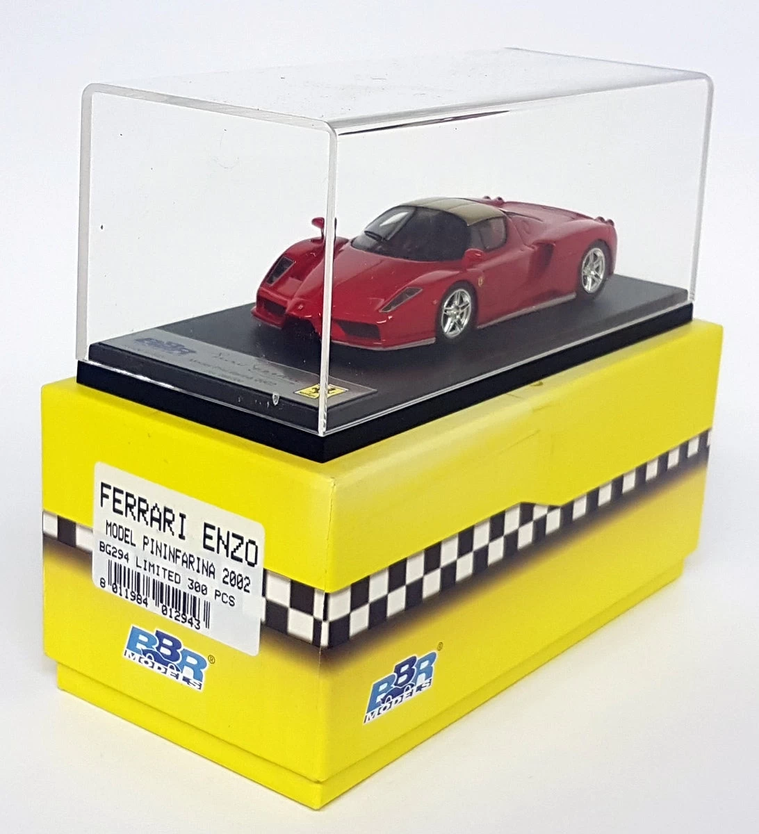 BBR 1/43 Scale Resin - BG294 Ferrari Enzo Pininfarina 2002 Red / Gold - Image 5