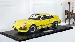 1/8 Minichamps 1972 Porsche 911 Carrera RS 2.7 Lightweight Construction (Yellow With Black Stripe) Resin Car Model Limited 99 Pieces