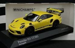 1/43 Porsche 911 (991 II) GT3 RS 2018 (Yellow With Black Wheels) Car Model