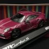 1/43 Dealer Edition Porsche 911 Turbo S China 20th Anniversary Edition (Star Ruby) Car Model