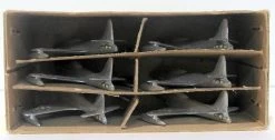 Vintage Dinky 733 70F - Set Of Six Shooting Star Jet Fighters - Silver