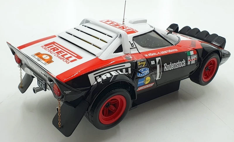 Kyosho 1/18 Scale Diecast 08130D Lancia Stratos HF 1978 Hunsruck #1 Pirelli - Image 2