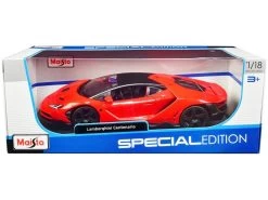 1/18 Maisto Lamborghini Centenario (Orange With Matt Black Top) Diecast Car Model