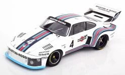 1/18 Norev 1976 Porsche 935 Martini #4 Winner 6h Watkins Glen Martini Racing Rolf Stommelen, Manfred Schurti Car Model