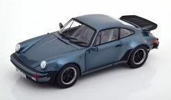 1/18 Norev 1988 Porsche 911 930 Turbo 3.3 (Blue Grey Metallic) Diecast Car Model