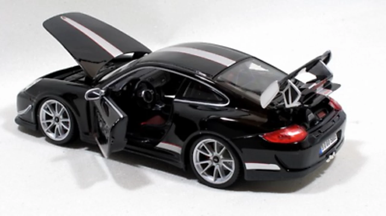 Bburago 1/18 Porsche 911 GT3 RS 4.0 (Black) Diecast Car Model - Image 2