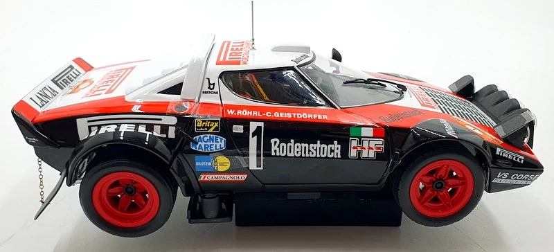 Kyosho 1/18 Scale Diecast 08130D Lancia Stratos HF 1978 Hunsruck #1 Pirelli - Image 4