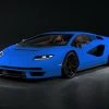 1/18 MR Collection Lamborghini Countach LPI 800-4 (Bleu Blue) Resin Car Model Limited 49 Pieces