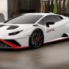1/18 MR Collection Lamborghini Huracan STO (Bianco Monocerus) Resin Car Model Limited