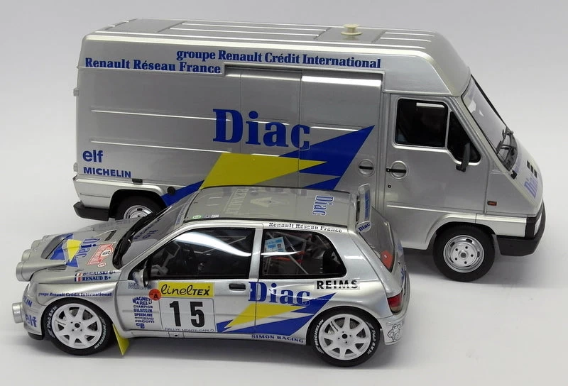 Otto 1/18 Scale OT289B Renault Williams Clio + Traffic Van / Trailer Rally Set - Image 10