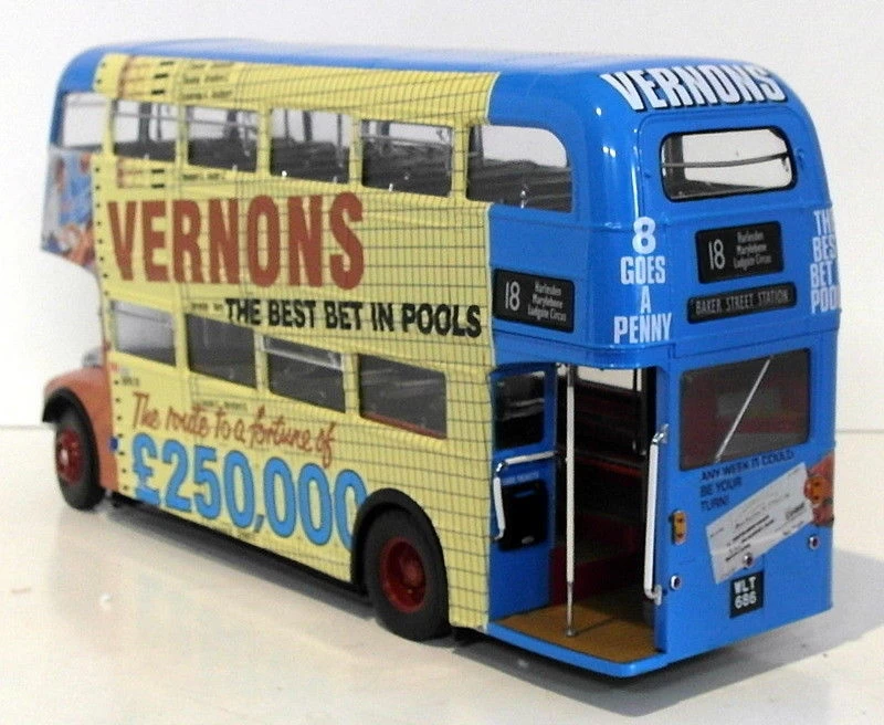 Sunstar 1/24 Scale 2905 - RM 686 - WLT 686 London Transport - Vernons Pools - Image 3
